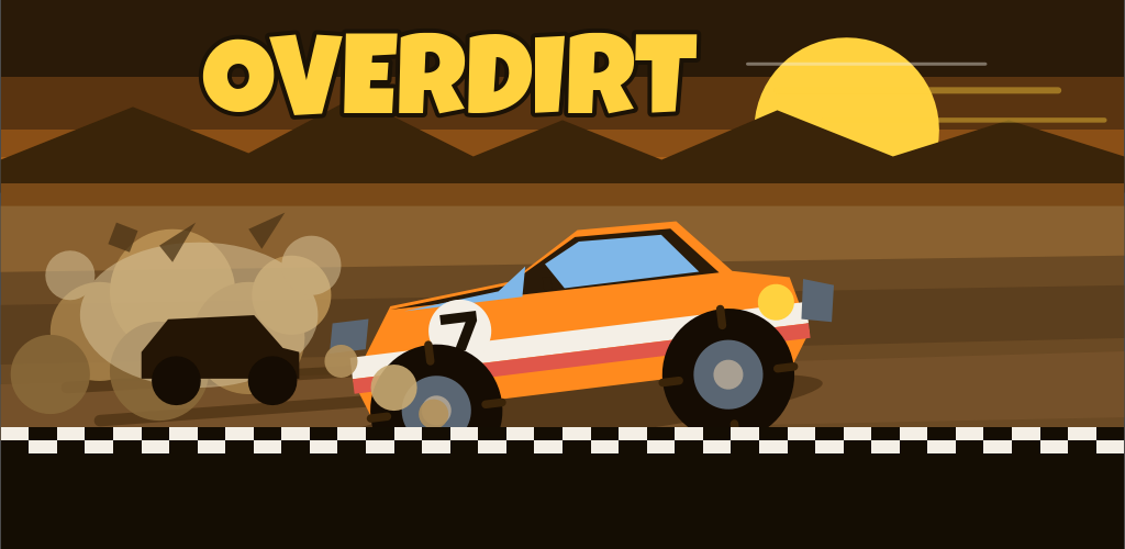 Overdirt — corrida arcade de terra vista de cima